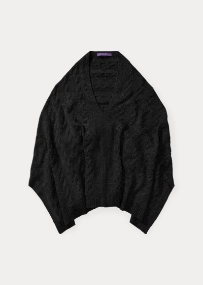 Ralph Lauren Cable Cashmere Poncho Dame Danmark (YSXFD4529)